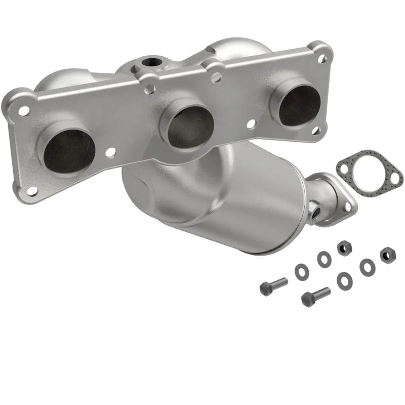 MagnaFlow Conv DF BMW 3 06-09 Rear OEM - Side View