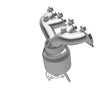 Load image into Gallery viewer, MagnaFlow Conv DF Civic-Del Sol 96-99 1.6L - Installation View