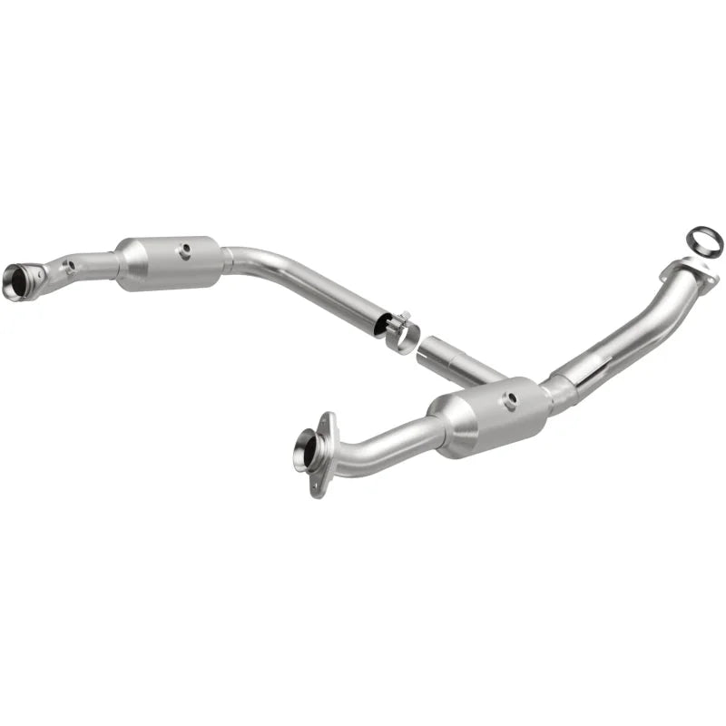 MagnaFlow Conv DF Ford/Mercury 06-10 Explorer/Mountaineer/ 07-10 Explorer SportTrac 4.0L Y-Pipe Assy - Side View