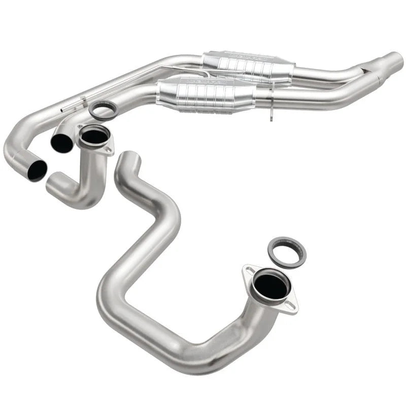 MagnaFlow Conv DF GM 89 92 (2.5in Tubing) - Side View