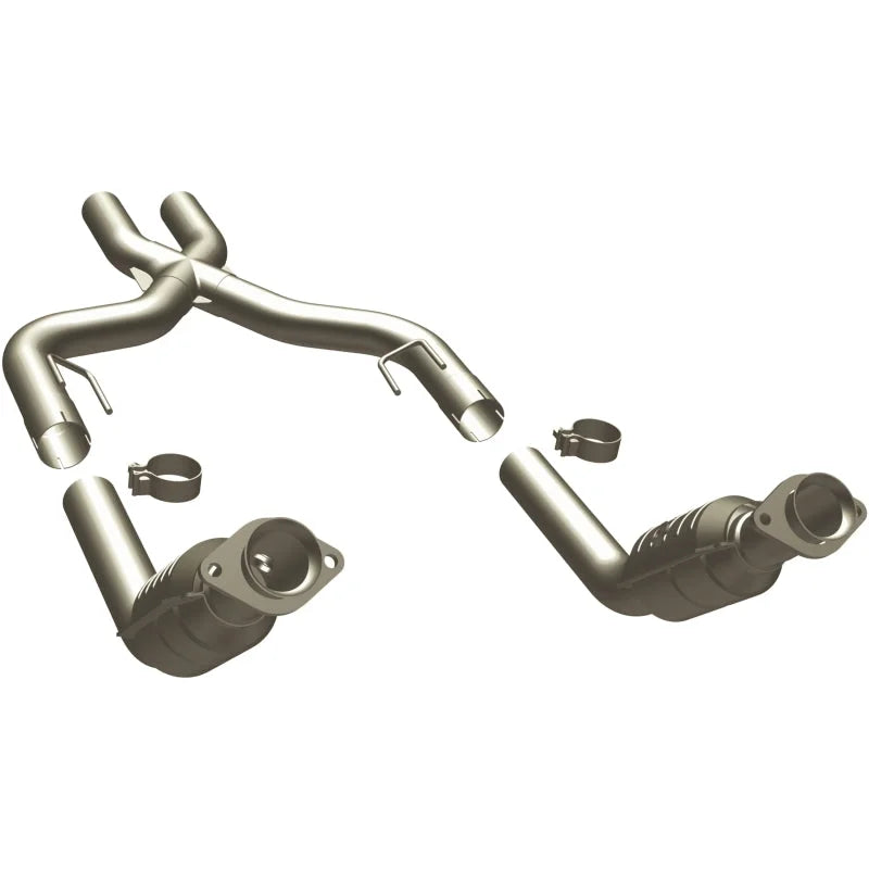 MagnaFlow Conv DF MUSTANG- 07-09 5.4L OEM - Side View