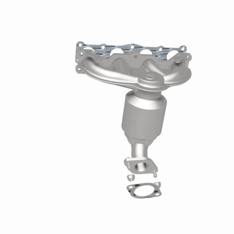MagnaFlow Conv Direct Fit Manifold fits 2010-2013 Hyundai Santa Fe / Kia Sorento 2.4L - Side View