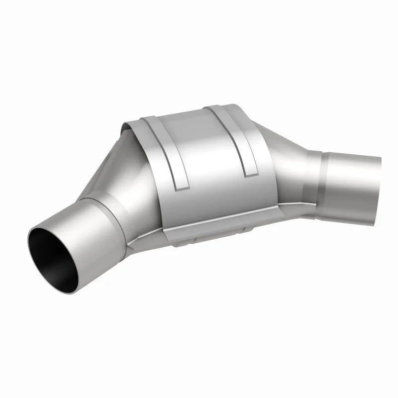 MagnaFlow Conv Univ 2.00inch Angled Inlet/Outlet - Back View