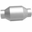 Load image into Gallery viewer, MagnaFlow Conv Univ 2.25in Inlet/Outlet Center/Center Round - Back View