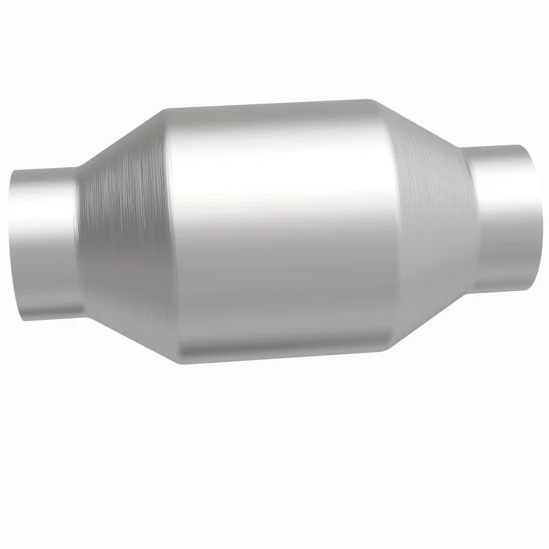 MagnaFlow Conv Univ 2.25in Inlet/Outlet Center/Center Round - Back View