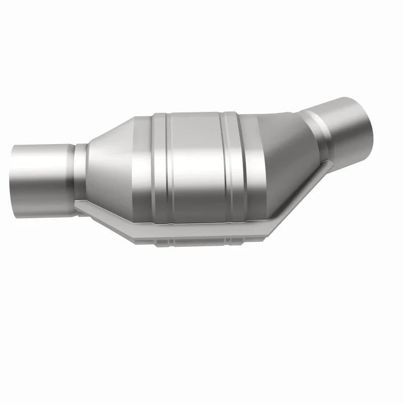 MagnaFlow Conv Univ 2.25inch Angled Inlet 50 Sta - Back View