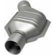 Load image into Gallery viewer, MagnaFlow Conv Univ 2.25inch Angled Inlet OBDII - Installation View
