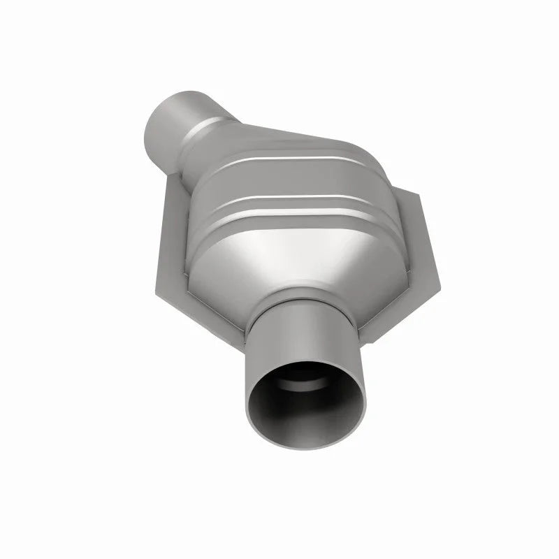 MagnaFlow Conv Univ 2.5 Angled Inlet - Side View