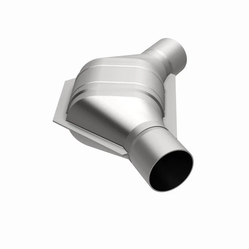 MagnaFlow Conv Univ 2.50inch Angled In/Out FED - Back View