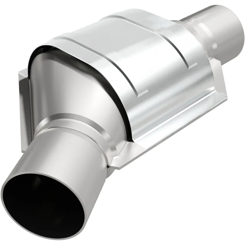 MagnaFlow Conv Univ 2.50inch Angled Inlet - Side View