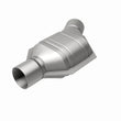Load image into Gallery viewer, MagnaFlow Conv Univ 2.50inch Angled Inlet OBDII - Installation View