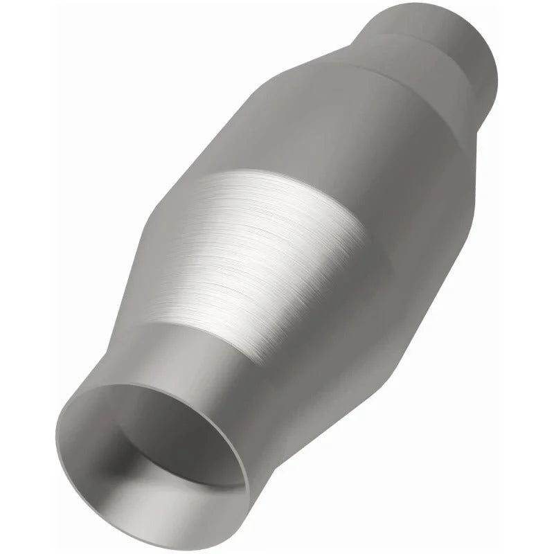 MagnaFlow Conv Univ 2.50inch Long Body Spun - Side View