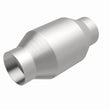 Load image into Gallery viewer, MagnaFlow Conv Univ 2.5in Inlet/Outlet Center/Center Round - Back View