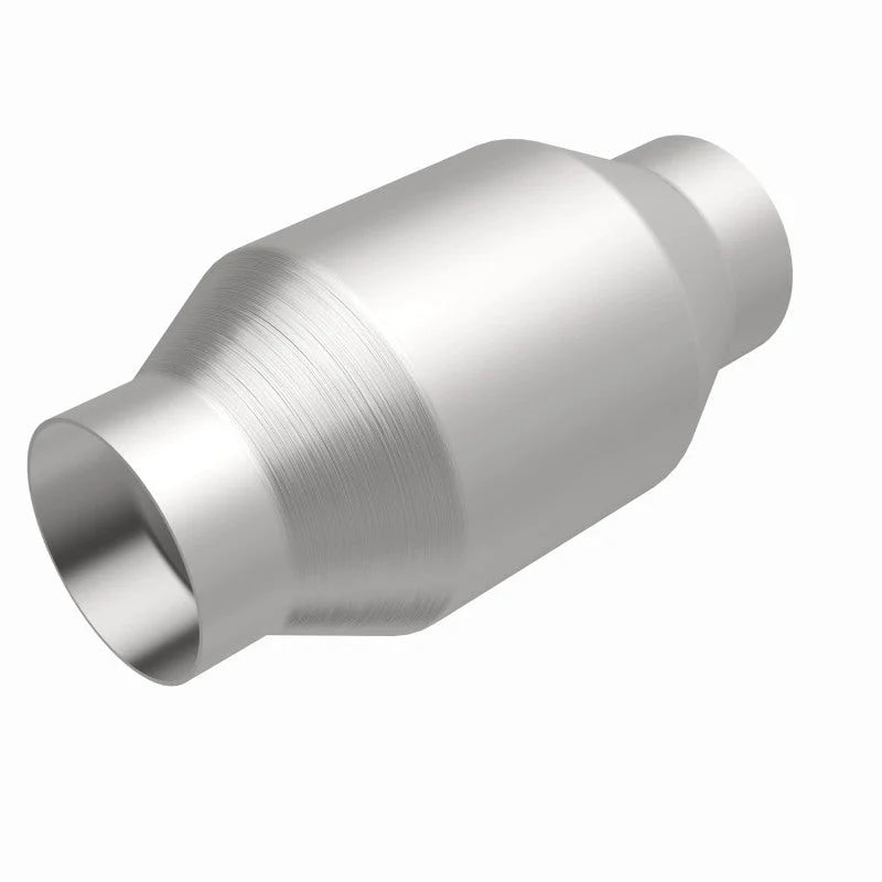 MagnaFlow Conv Univ 2.5in Inlet/Outlet Center/Center Round - Back View