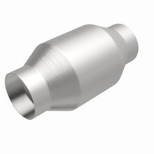 Load image into Gallery viewer, MagnaFlow Conv Univ 2.5in Inlet/Outlet Center/Center Round - Back View