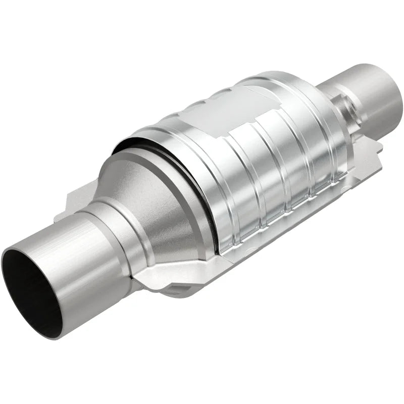 MagnaFlow Conv Univ 2.5in Inlet/Outlet Center/Center Round 9in Body L x 5.125in W x 13in Overall L - Main Product View