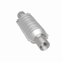 Load image into Gallery viewer, MagnaFlow Conv Univ 2in Inlet/Outlet Center/Center Round 11in Body L x 5.125in W x 15in Overall L - Back View
