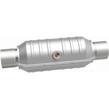 Load image into Gallery viewer, MagnaFlow Conv Univ 2in Inlet/Outlet Center/Center Round 11in Body L x 5.125in W x 15in Overall L - Installation View