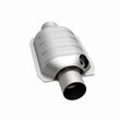 Load image into Gallery viewer, MagnaFlow Conv Univ 3 W/Dual O2 Boss - Back View