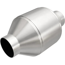 Load image into Gallery viewer, MagnaFlow Conv Univ 3inch C/C 5inch spun body - Side View