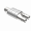 Load image into Gallery viewer, MagnaFlow Conv Univ 3inch/2inch Single/dual w/ O2 - Back View
