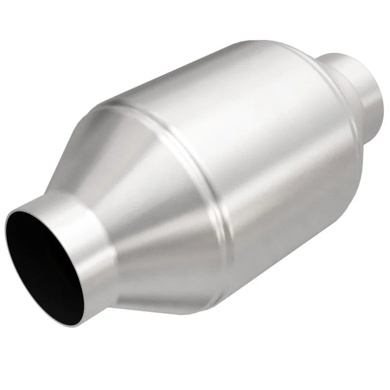 MagnaFlow Conv Univ 5inch Spun Met. 2.25inch C/C - Side View