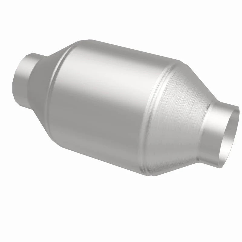MagnaFlow Conv Univ 5inch Spun Met. 2.5inch C/C - Back View