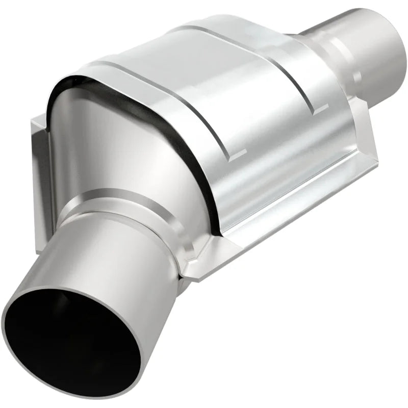 MagnaFlow Conv Universal 2.25 Angled Inlet OEM - Side View