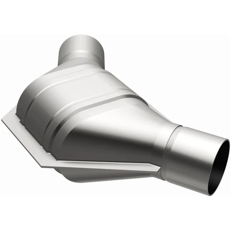 MagnaFlow Conv Universal 2.25 inch Angled O/O PC2 Front - Back View