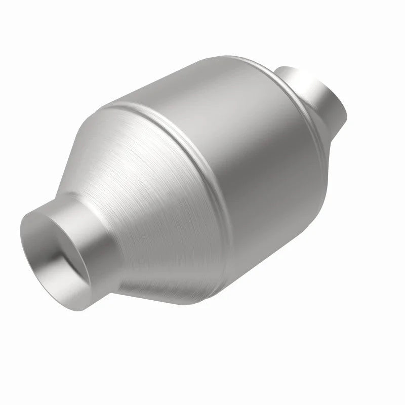 MagnaFlow Conv Universal 2.25 inch C/A 5 inch spun body - Side View