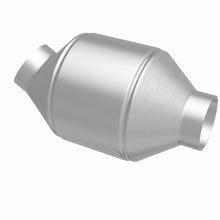 Load image into Gallery viewer, MagnaFlow Conv Universal 2.25 inch C/A 5 inch spun body - Installation View