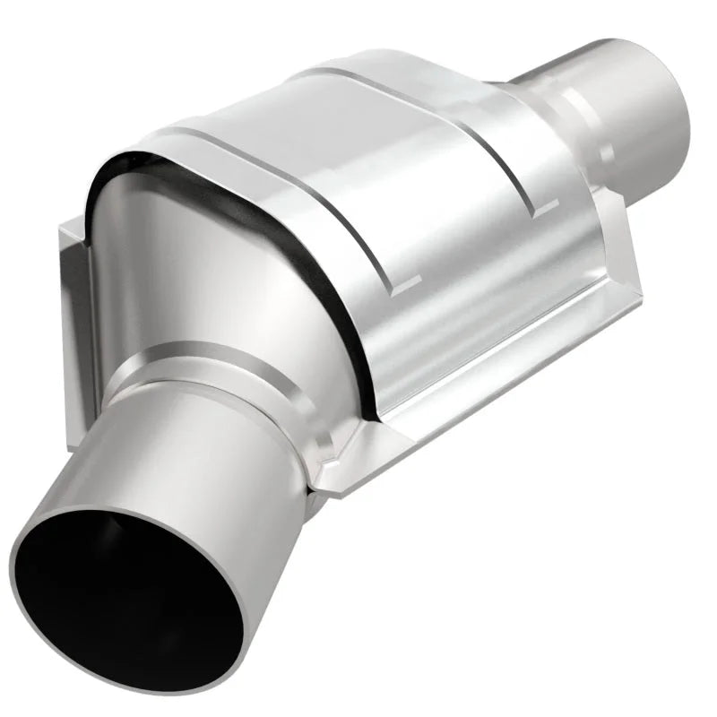 MagnaFlow Conv Universal 2.50 Angled Inlet OEM - Side View
