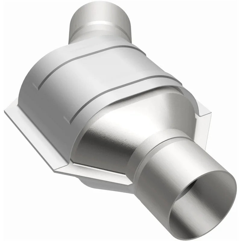 MagnaFlow Conv Universal 2.50 Angled Inlet OEM - Back View
