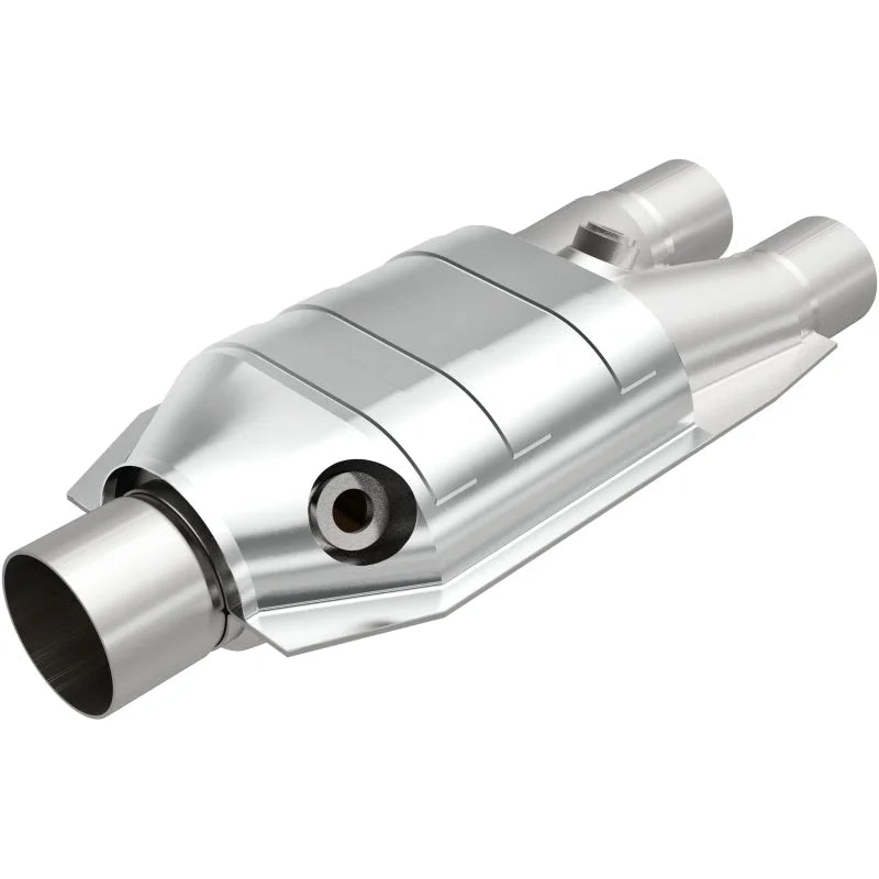 MagnaFlow Conv Universal 2.5/2 Single/Dual O2 - Side View