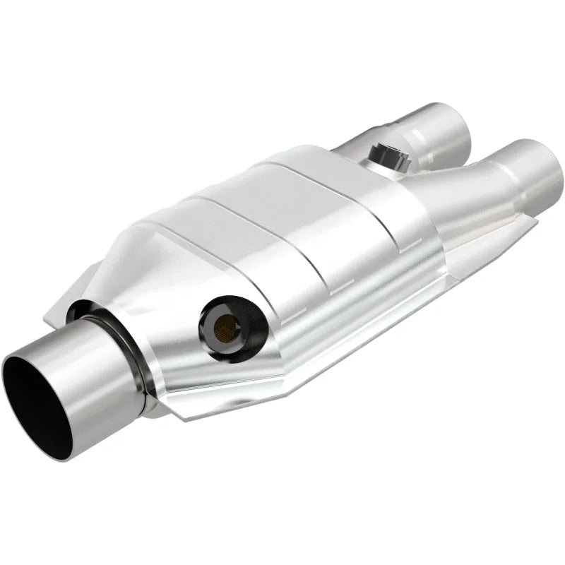 MagnaFlow Conv Universal 2.5/2 Single/Dual O2 - Side View