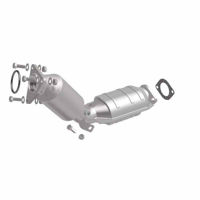 MagnaFlow Converter Direct Fit 08-13 Infiniti G37 V6-3.7LGAS California Catalytic Converter 2.25 Dia - Installation View