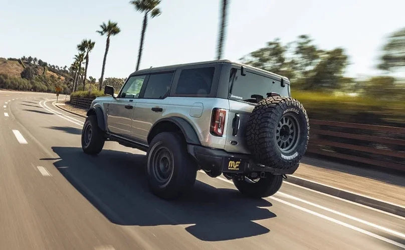 MagnaFlow 21-23 Ford Bronco 2.3L / 2.7L D-Fit Rear Muffler Delete - Installation View