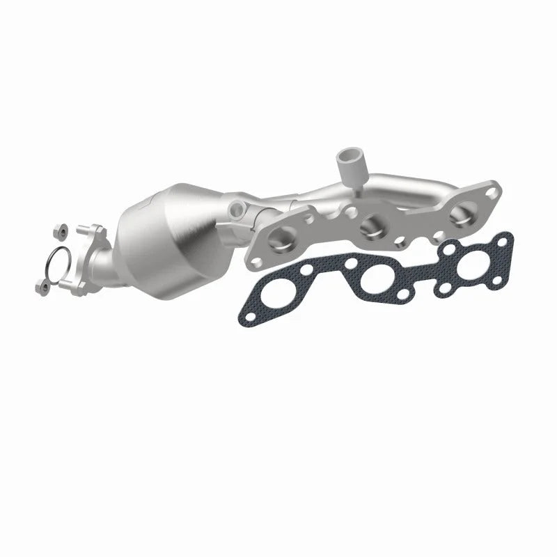 MagnaFlow Direct Fit Catalytic Converter 01-04 Frontier Manifold Driver Side 3.3L - Installation View