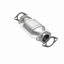 Load image into Gallery viewer, MagnaFlow Direct Fit Catalytic Converter 98-01 Nissan Altima 2.4L, Rear - Installation View