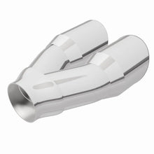 Load image into Gallery viewer, MagnaFlow Double Wall 3in Dual Round Polished Tip 2.25in Inlet - Installation View