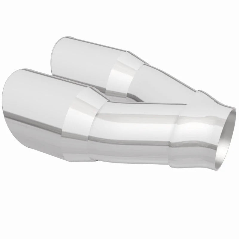 MagnaFlow Double Wall 3in Dual Round Polished Tip 2.25in Inlet - Additional View 6