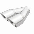 Load image into Gallery viewer, MagnaFlow Double Wall 3in Dual Round Polished Tip 2.25in Inlet - Additional View 7