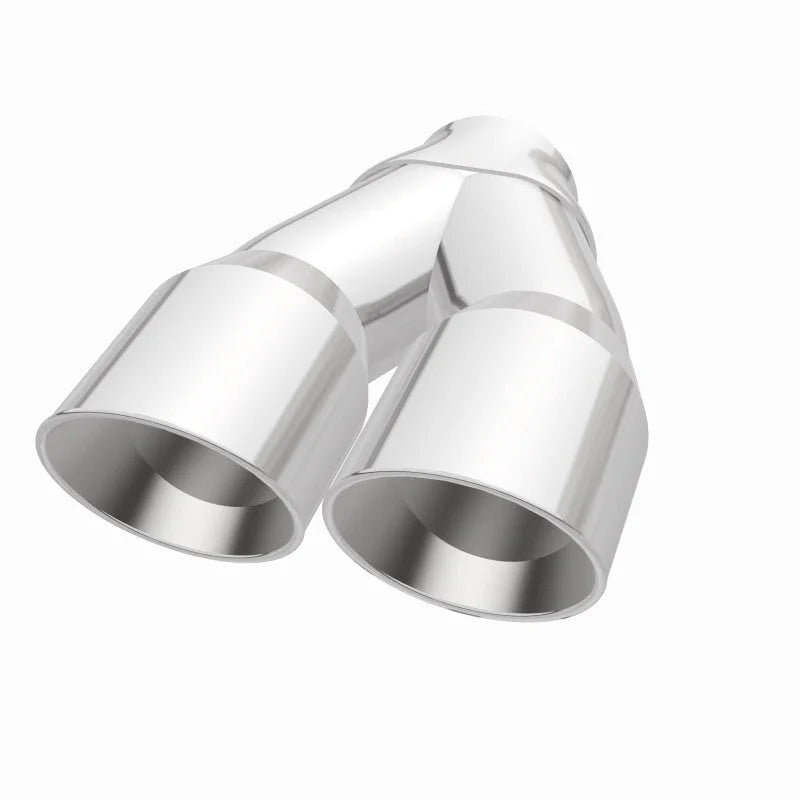 MagnaFlow Double Wall 3in Dual Round Polished Tip 2.25in Inlet - Additional View 9