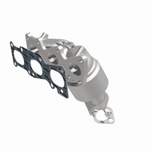 Load image into Gallery viewer, MagnaFlow Front Converter Manifold Direct Fit 12-17 Hyundai Azera 3.3L - Installation View