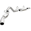 Load image into Gallery viewer, MagnaFlow MF Series SS Cat-Back Exhaust Single Passenger Side Rear Exit 2015 Cadillac Escalade - Side View