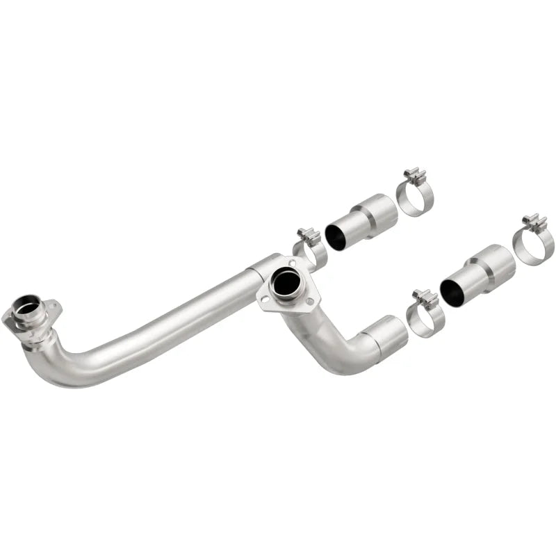 MagnaFlow Mani frontpipes fits 1967-1974 Chevrolet Camaro / Nova S/b V8 - Side View