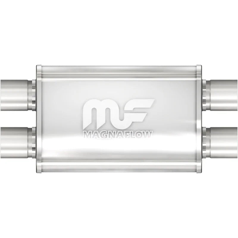 MagnaFlow Muffler Mag SS 14X4X9 2.5 D/D - Side View