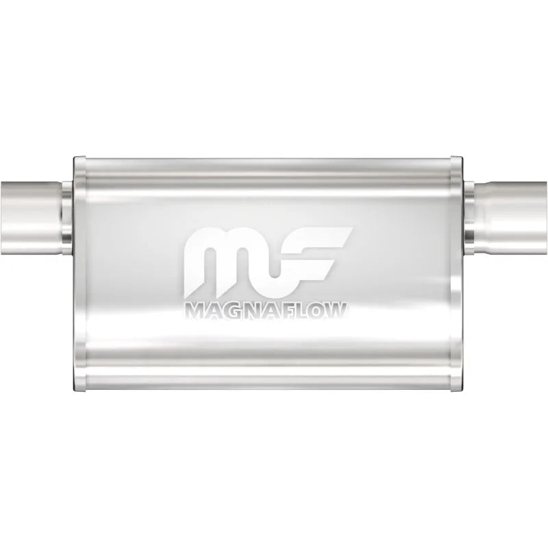 MagnaFlow Muffler Mag SS 14X5X8 2.5 O/O - Side View