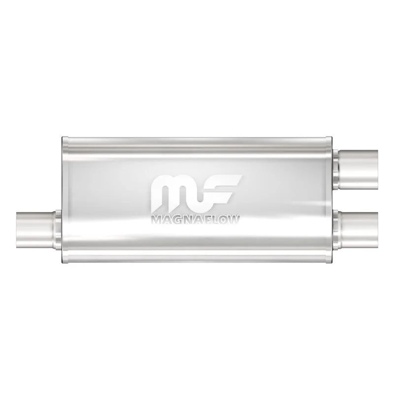 MagnaFlow Muffler Mag SS 18X5X8 2.5X2.25/2.25 - Side View