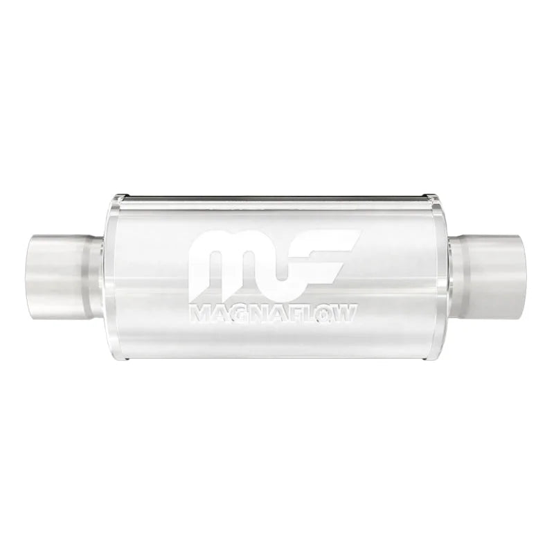 MagnaFlow Muffler Mag SS 6X6inch 6inch 2.50inch - Side View